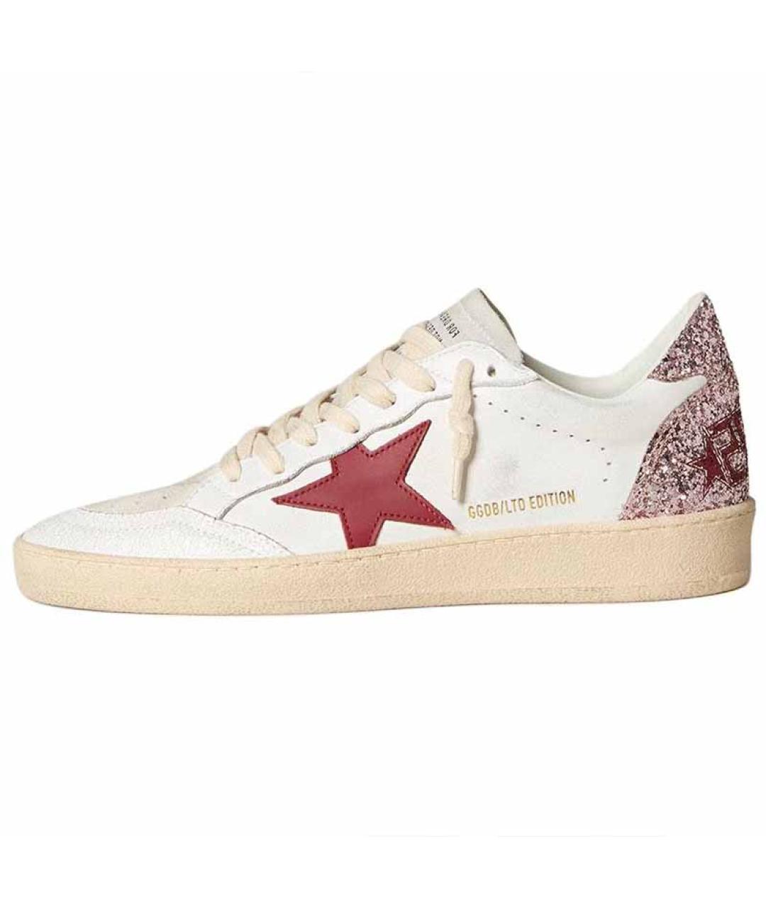GOLDEN GOOSE DELUXE BRAND Белые замшевые кеды, фото 2