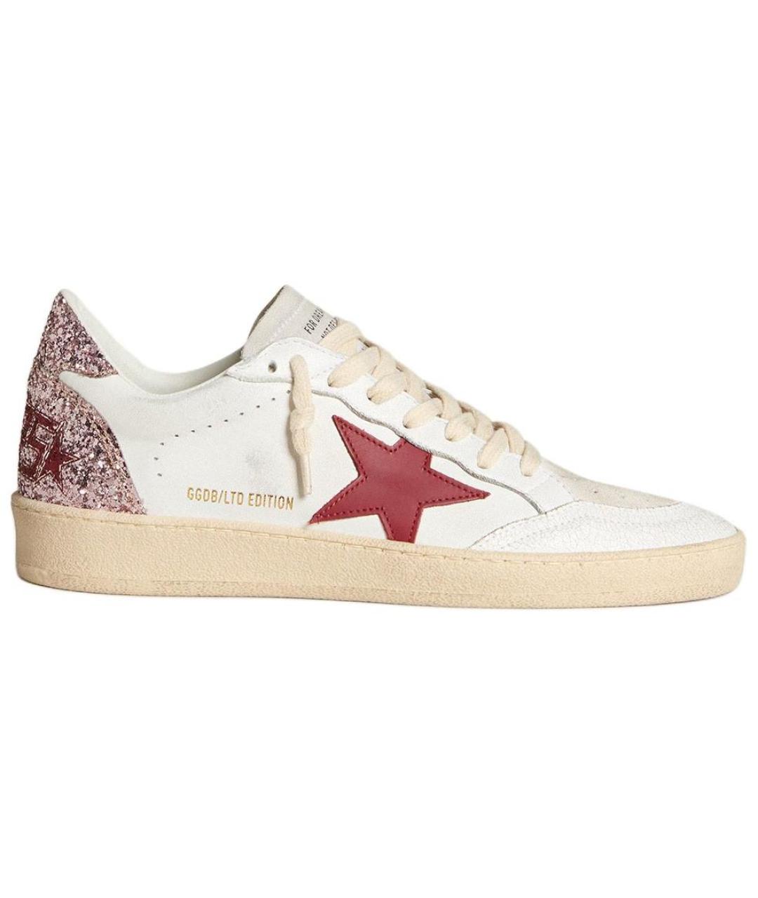 GOLDEN GOOSE DELUXE BRAND Белые замшевые кеды, фото 1