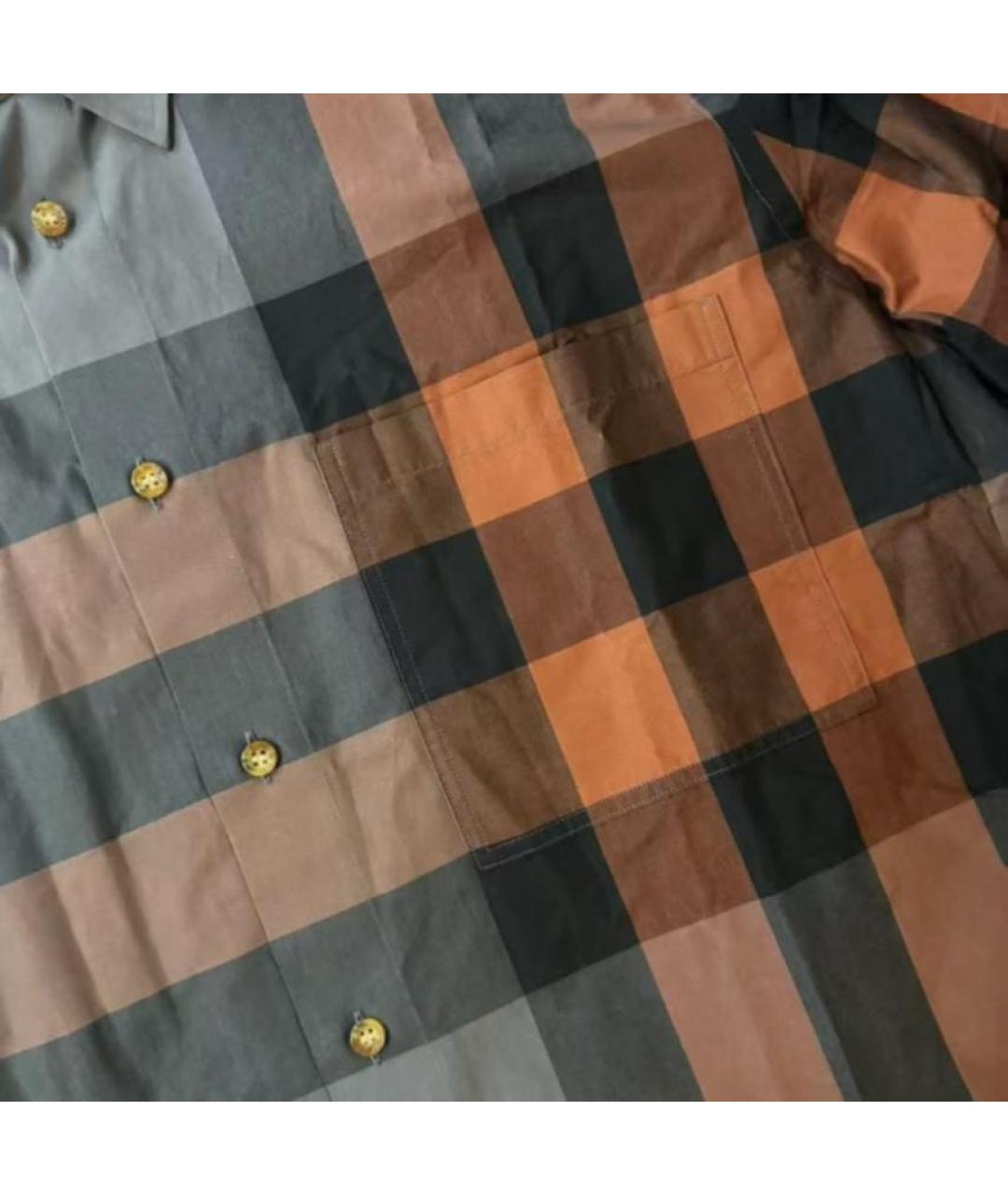 BURBERRY Мульти хлопковая кэжуал рубашка, фото 3