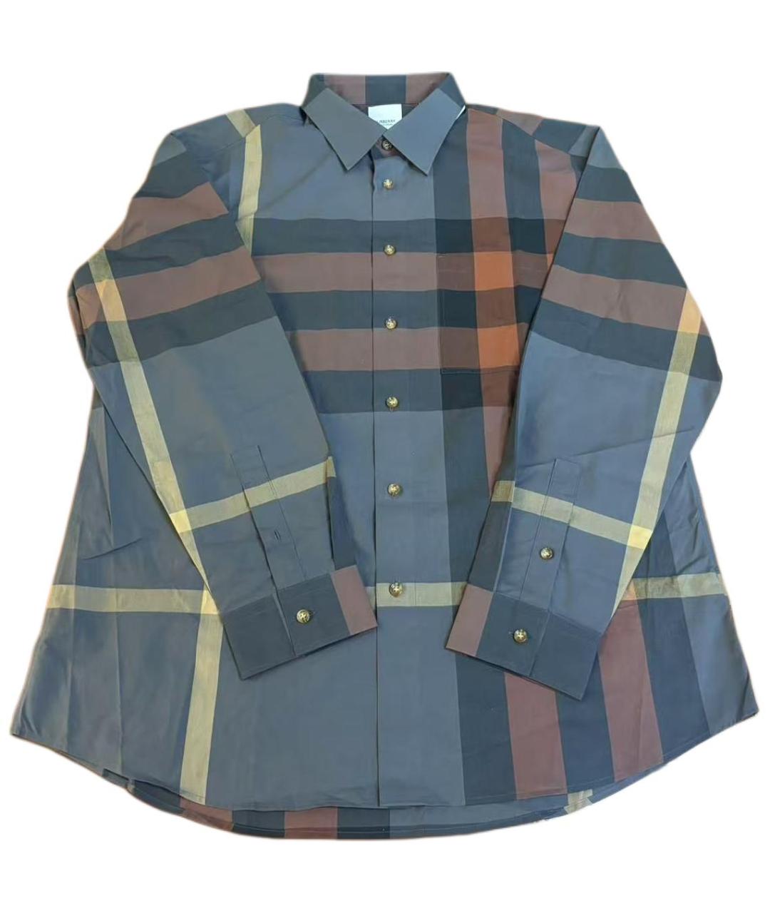 BURBERRY Мульти хлопковая кэжуал рубашка, фото 2