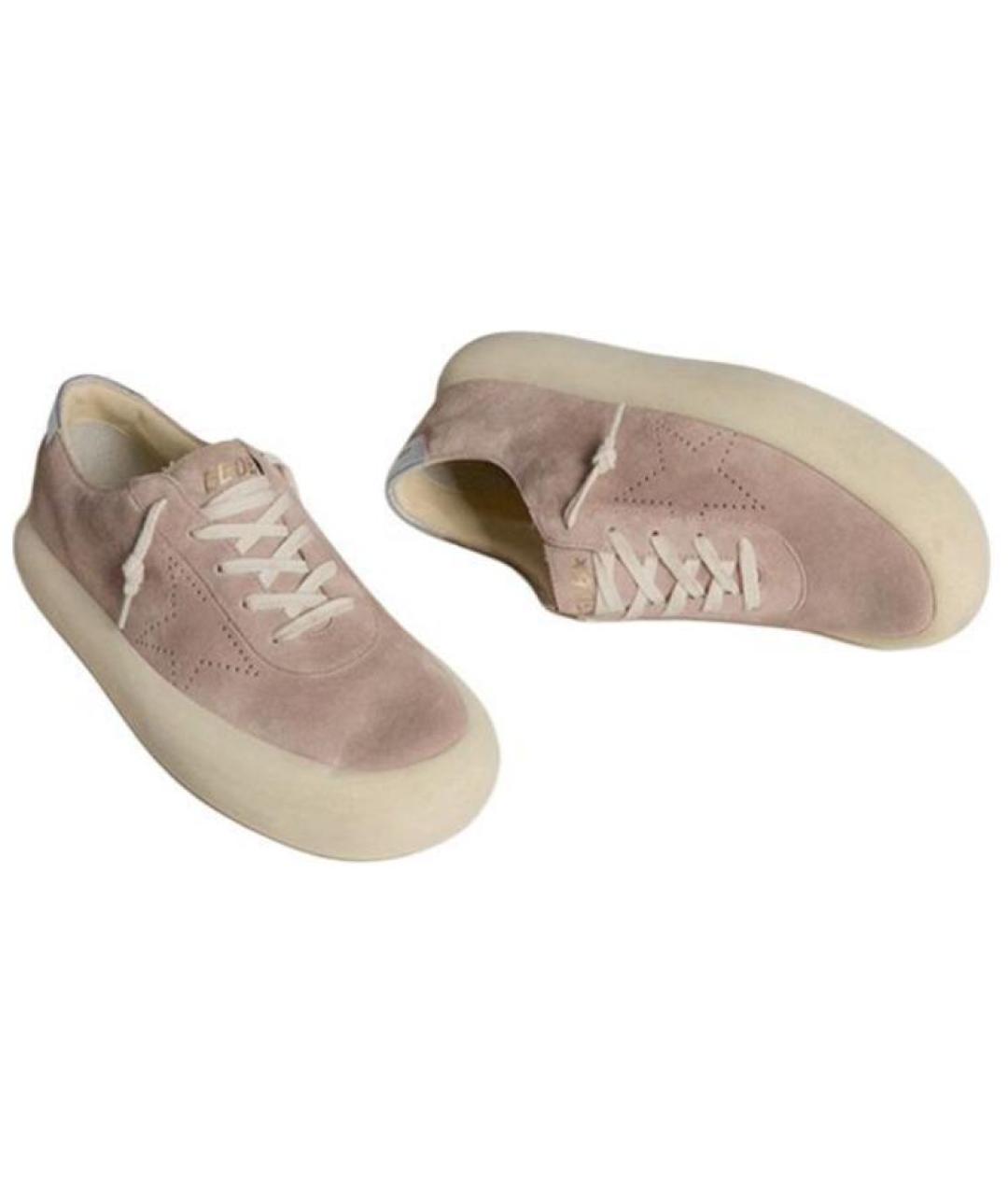 GOLDEN GOOSE DELUXE BRAND Розовые замшевые кеды, фото 3
