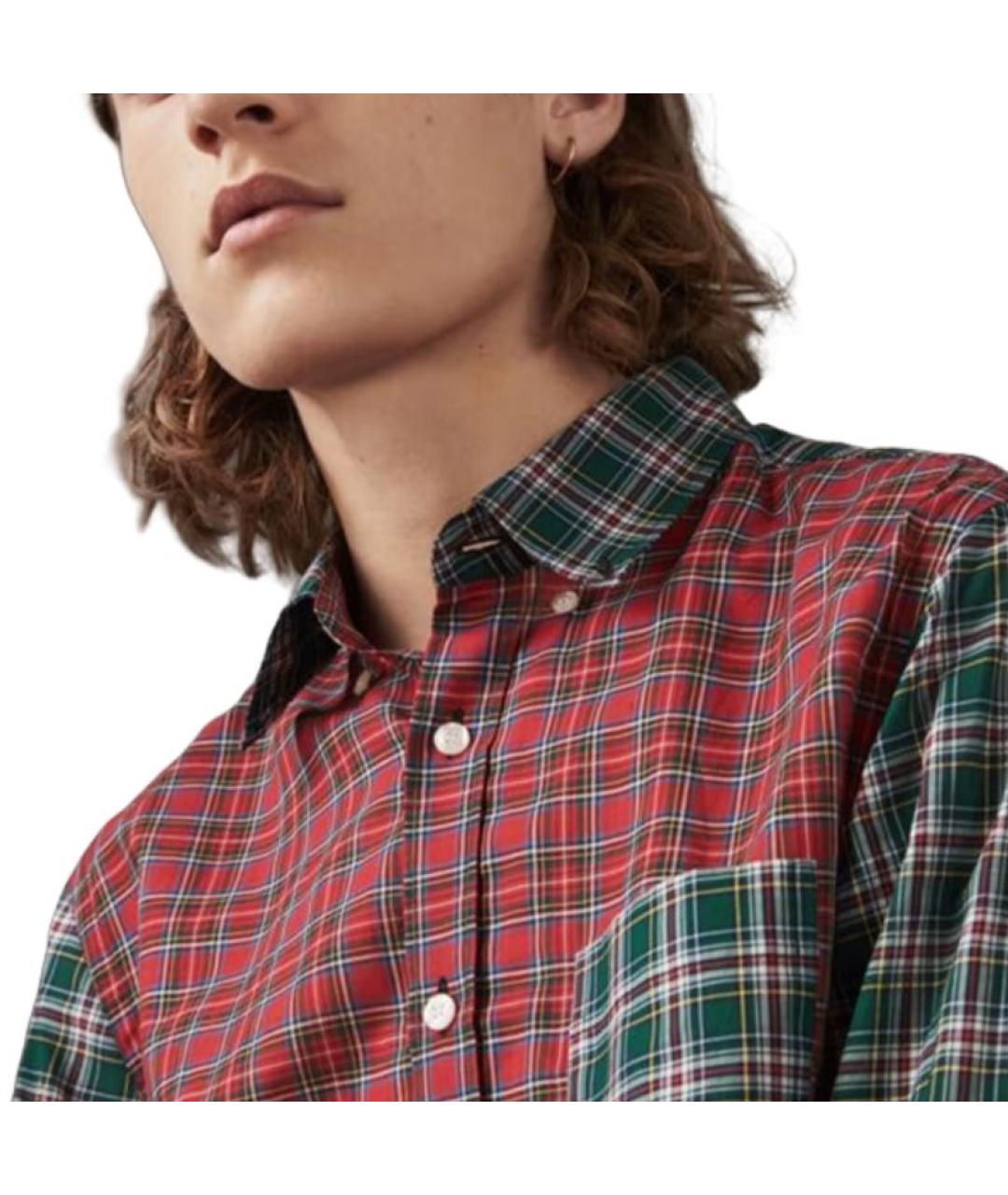 BURBERRY Мульти хлопковая кэжуал рубашка, фото 4
