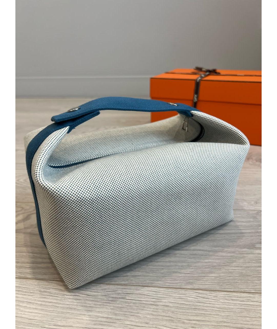 HERMES Серая косметичка, фото 5