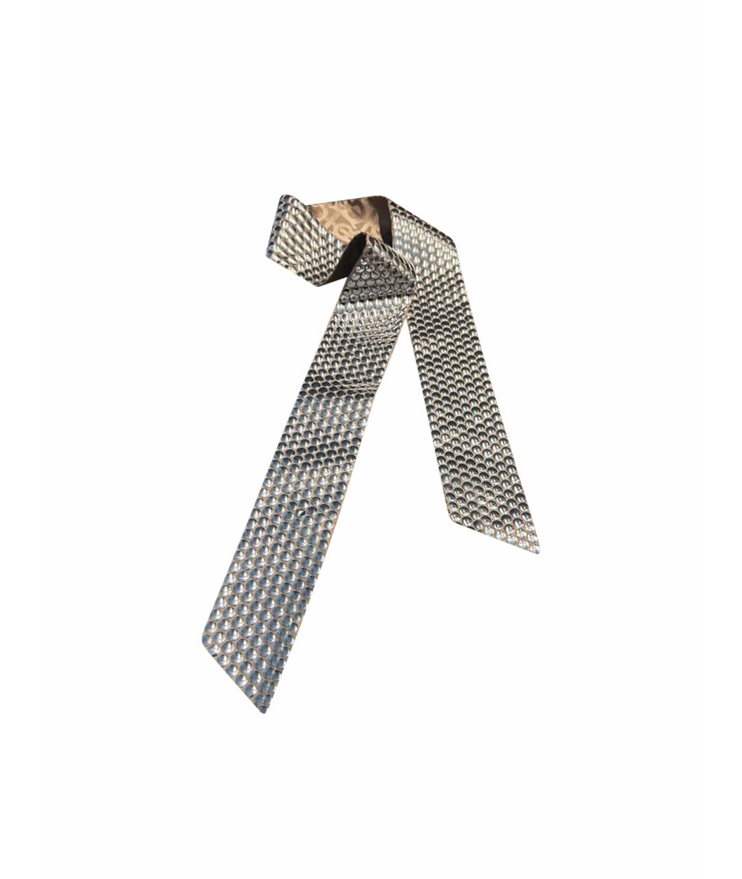 BURBERRY Серебрянный шелковый платок, фото 1