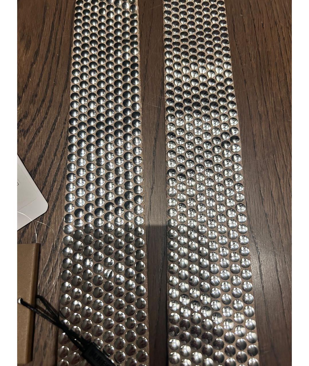 BURBERRY Серебрянный шелковый платок, фото 4