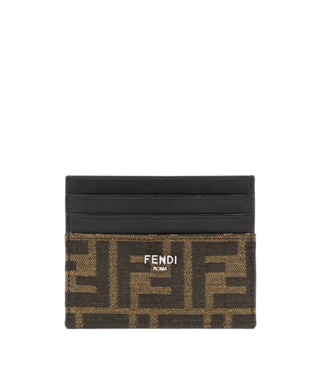 FENDI Коричневый кардхолдер, фото 1