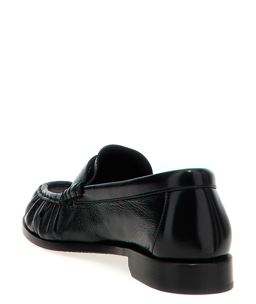 SAINT LAURENT Черные кожаные лоферы, фото 3