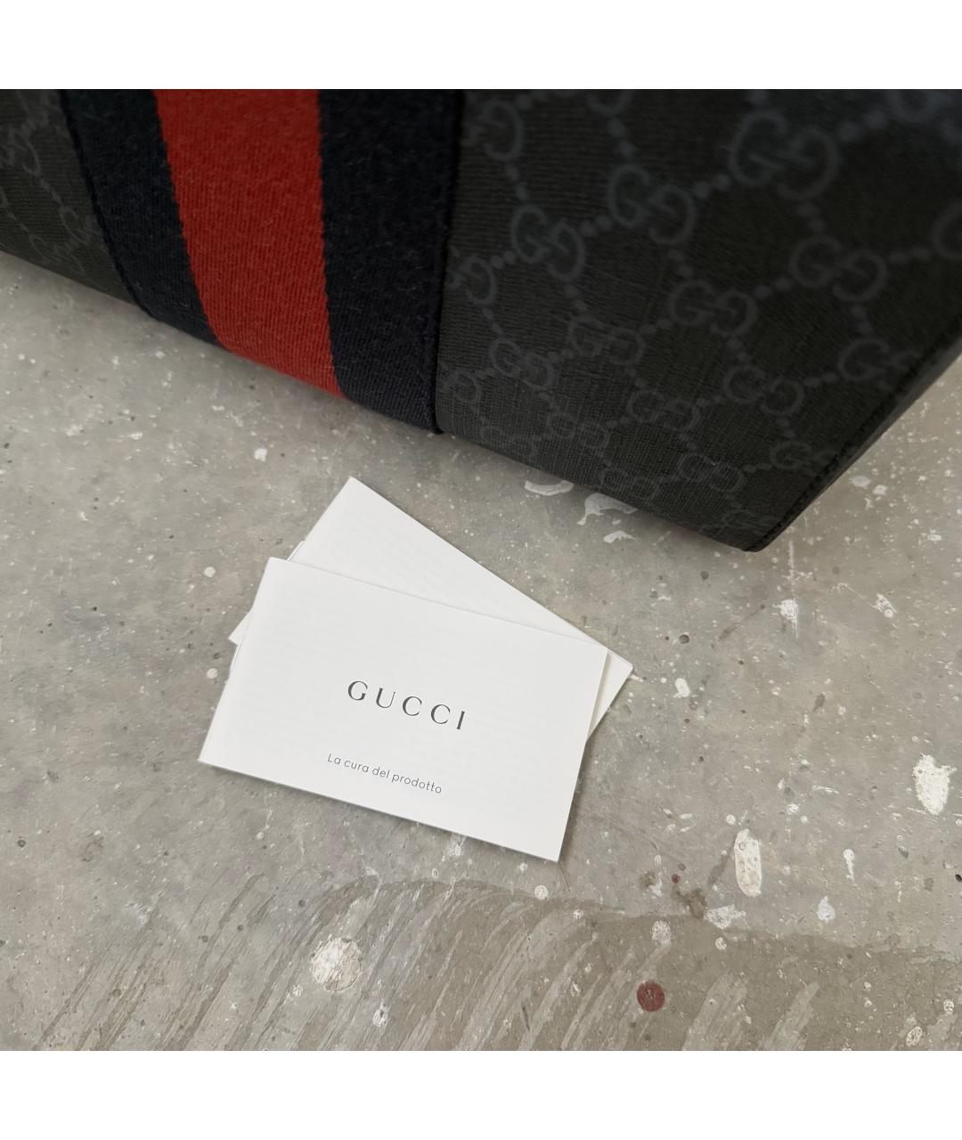 GUCCI Черная барсетка, фото 5