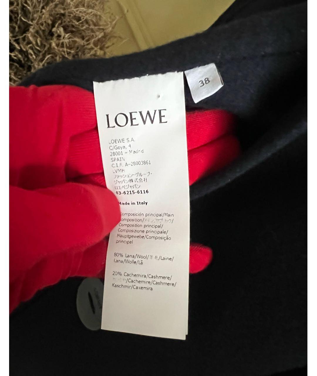 LOEWE Темно-синее пальто, фото 6