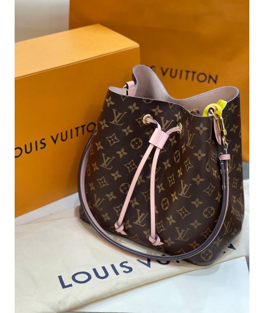 LOUIS VUITTON Коричневая сумка тоут, фото 7