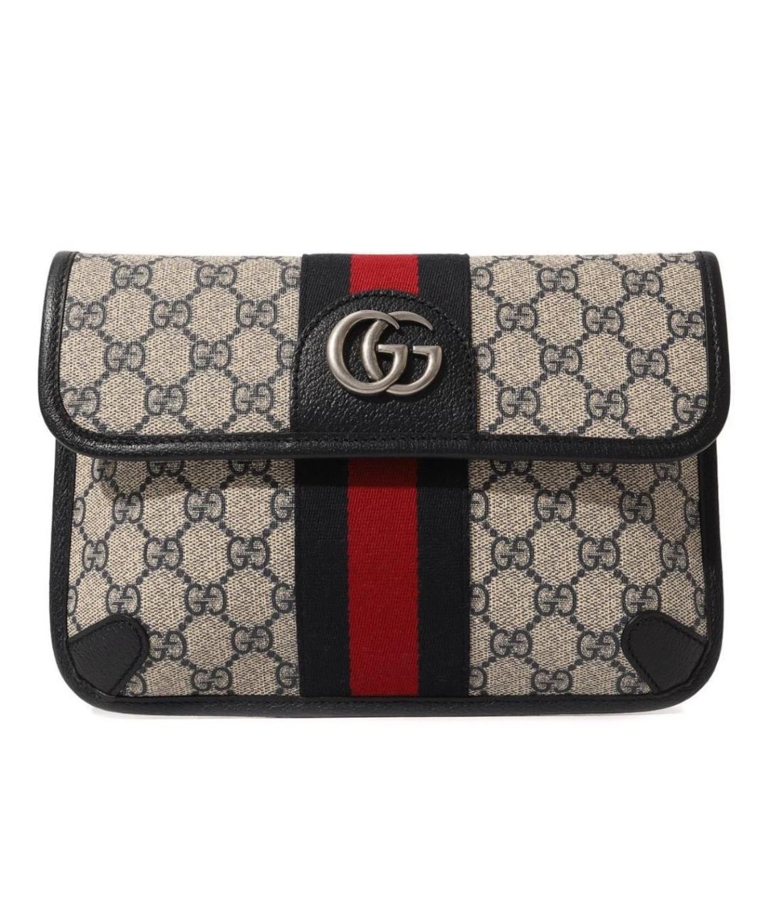 GUCCI Кожаная поясная сумка, фото 1