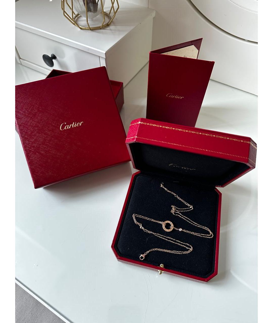 CARTIER Золотое колье из розового золота, фото 2