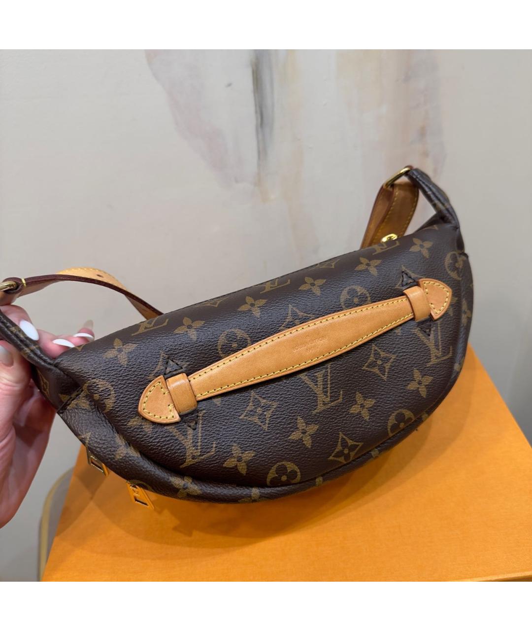 LOUIS VUITTON Коричневая поясная сумка, фото 4