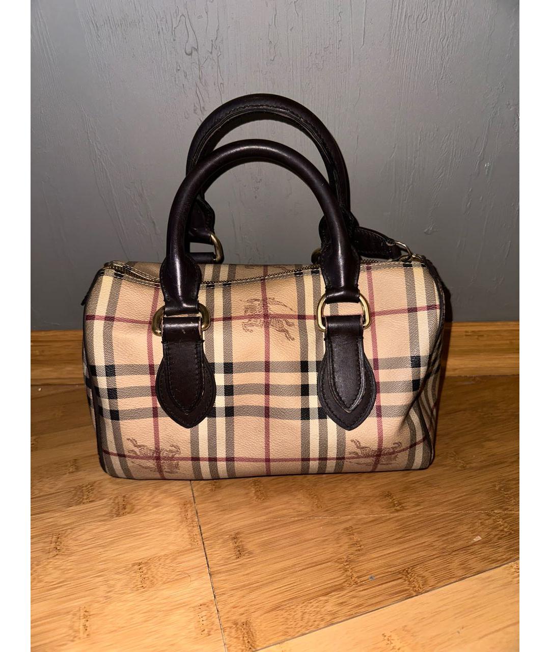 BURBERRY Коричневая сумка с короткими ручками, фото 8