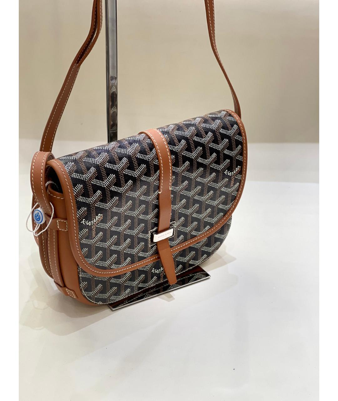 GOYARD Черная сумка через плечо из искусственной кожи, фото 3