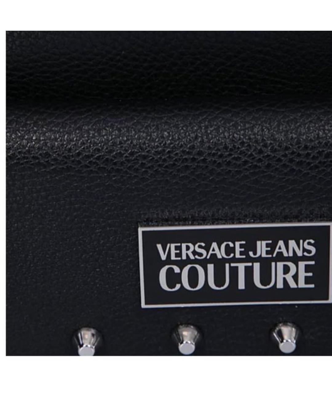 VERSACE JEANS COUTURE Черный рюкзак из искусственной кожи, фото 4