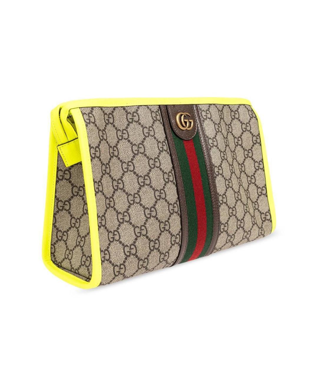 GUCCI Желтая кожаная папка для документов, фото 2