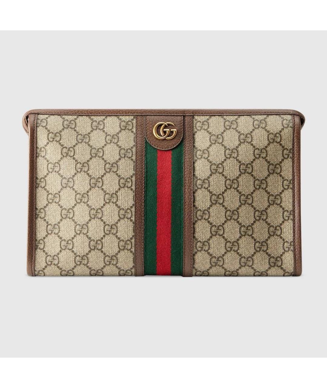 GUCCI Коричневая кожаная папка для документов, фото 4