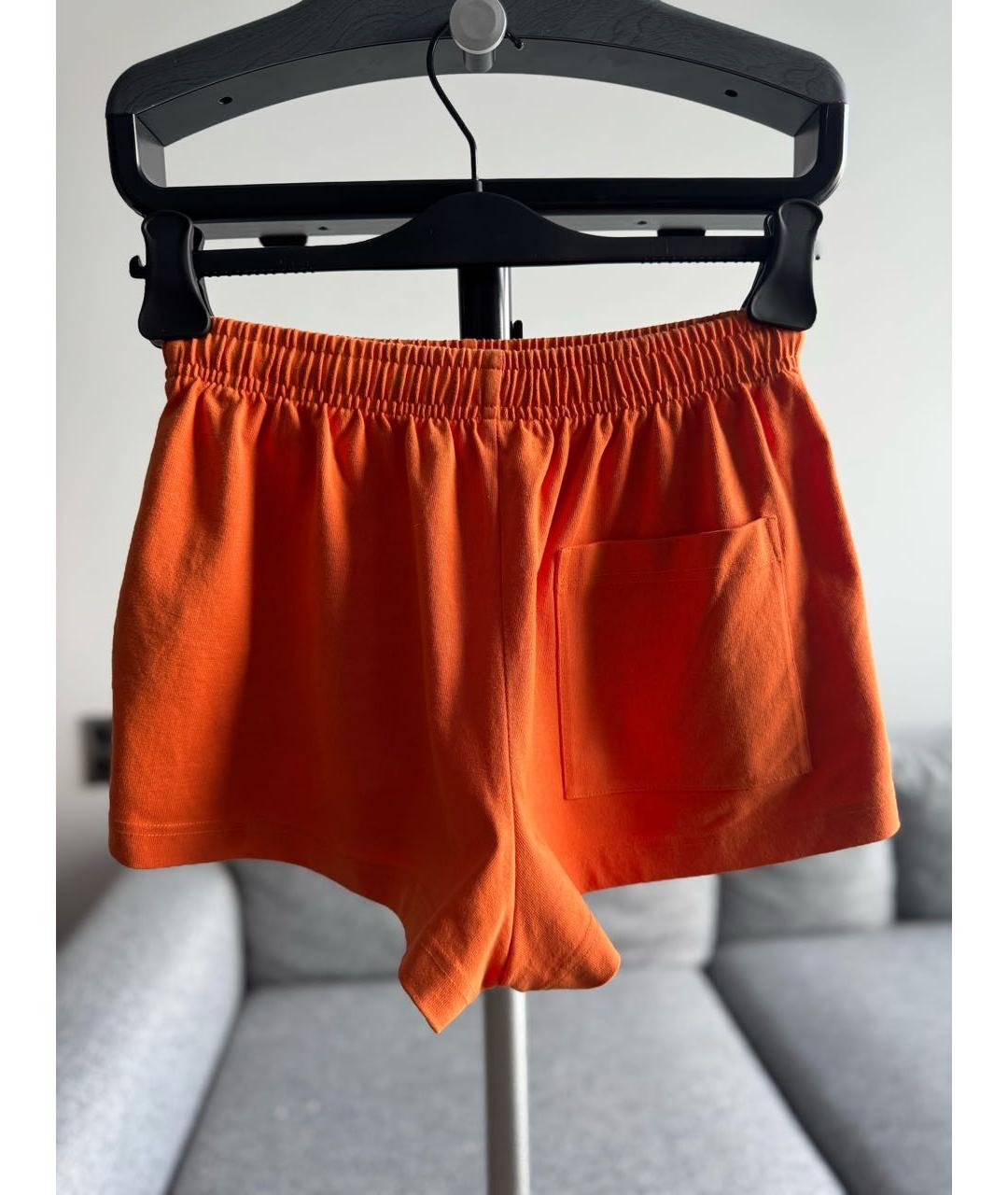 SPORTY AND RICH Оранжевое хлопковые шорты, фото 3