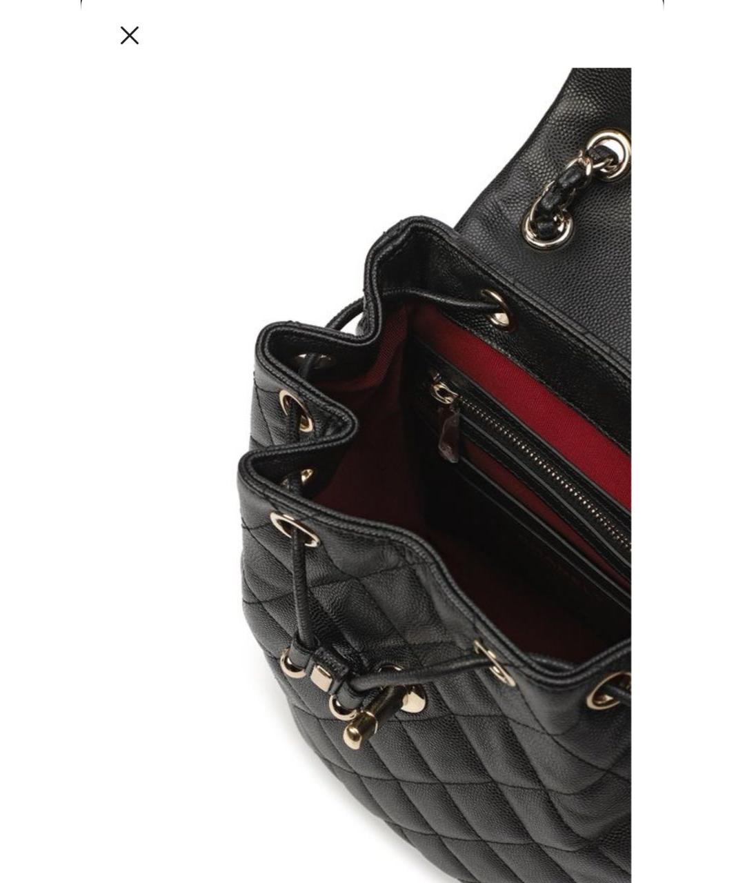 CHANEL Черный кожаный рюкзак, фото 3