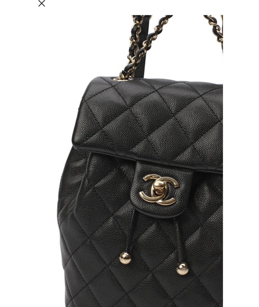 CHANEL Черный кожаный рюкзак, фото 4