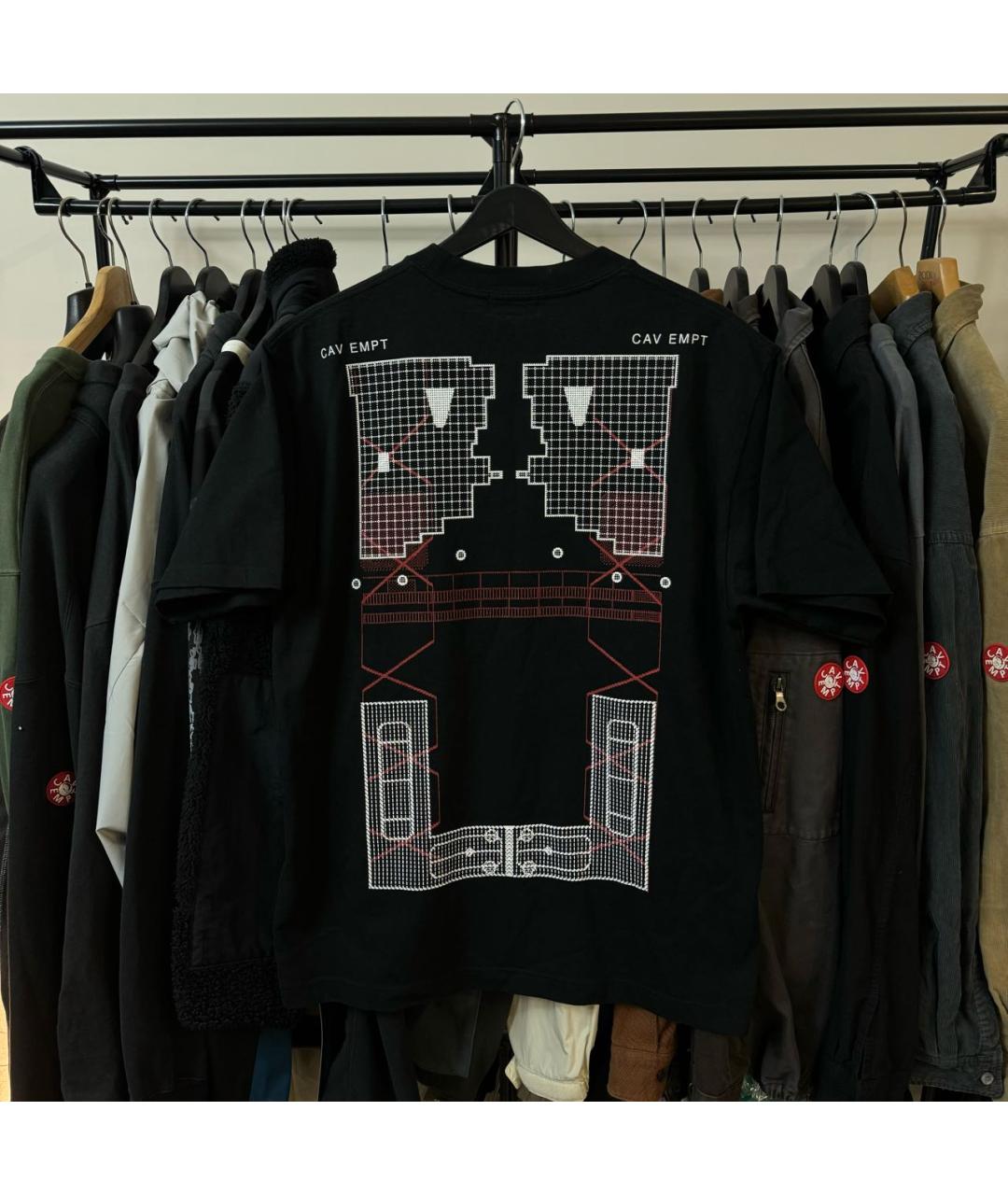 CAV EMPT Черная хлопковая футболка, фото 3