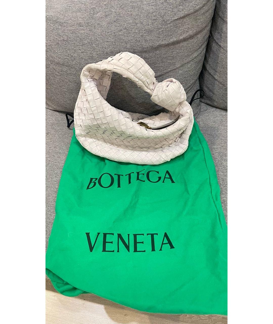 BOTTEGA VENETA Замшевая сумка с короткими ручками, фото 5