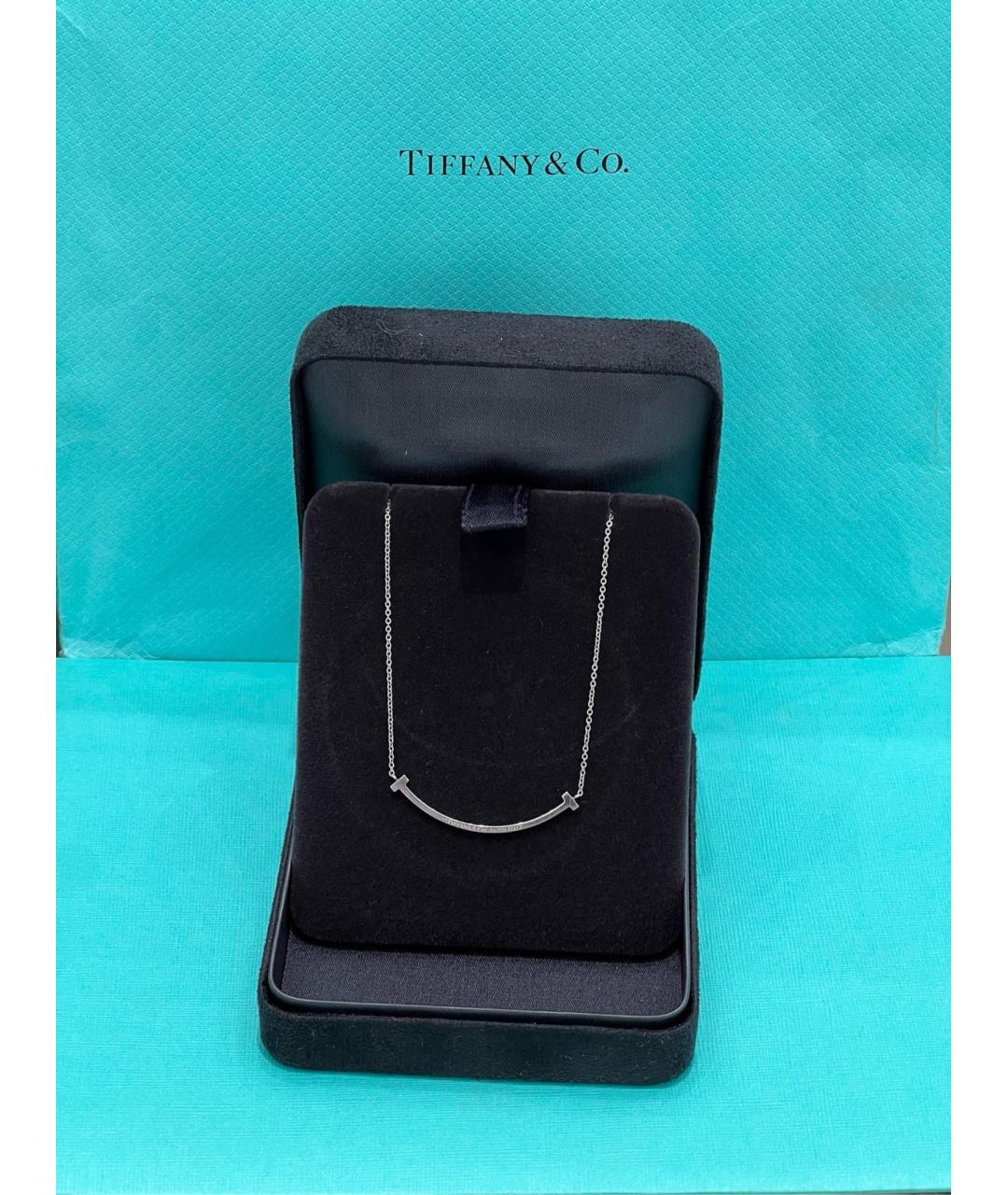 TIFFANY&CO Серебряное колье из белого золота, фото 2