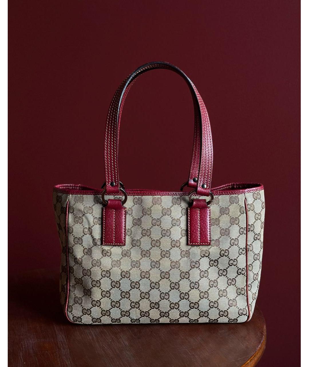 GUCCI Бежевая сумка тоут, фото 8