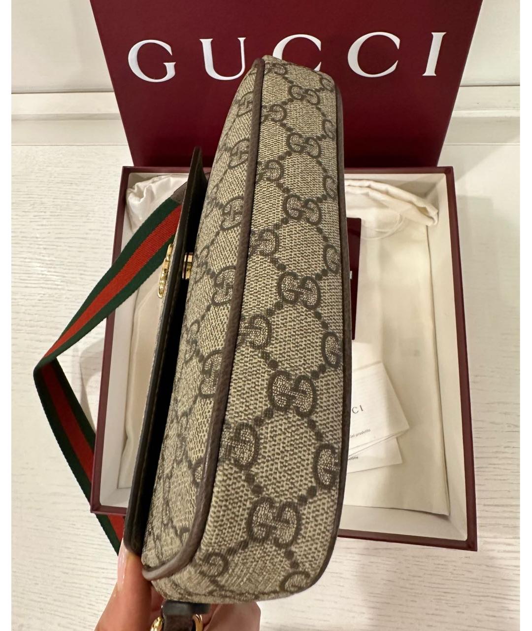 GUCCI Коричневая сумка через плечо, фото 8