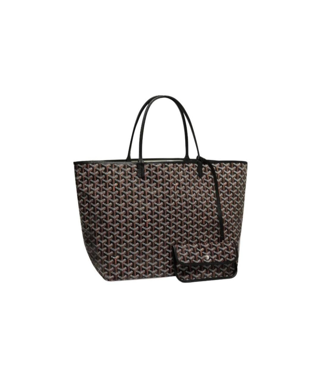 GOYARD Коричневая кожаная сумка тоут, фото 5