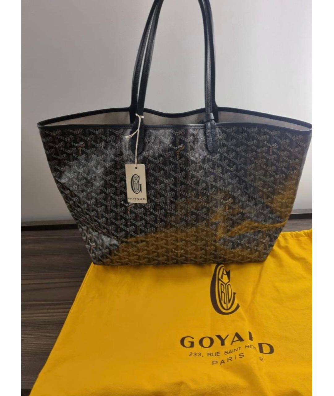 GOYARD Коричневая кожаная сумка тоут, фото 2