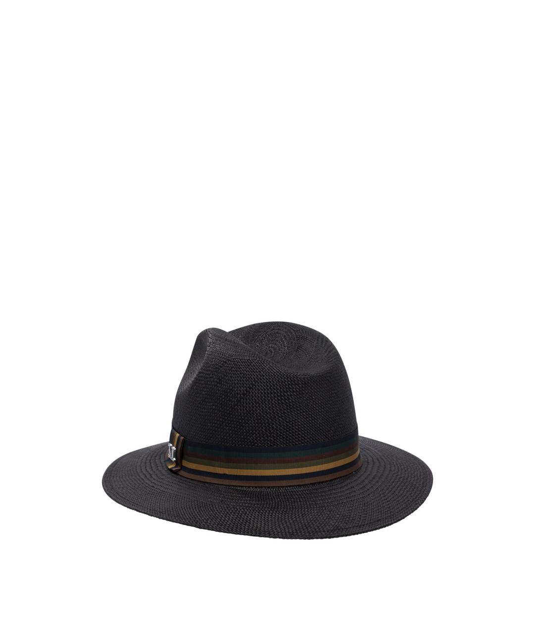 MAX MARA Черная соломенная шляпа, фото 3