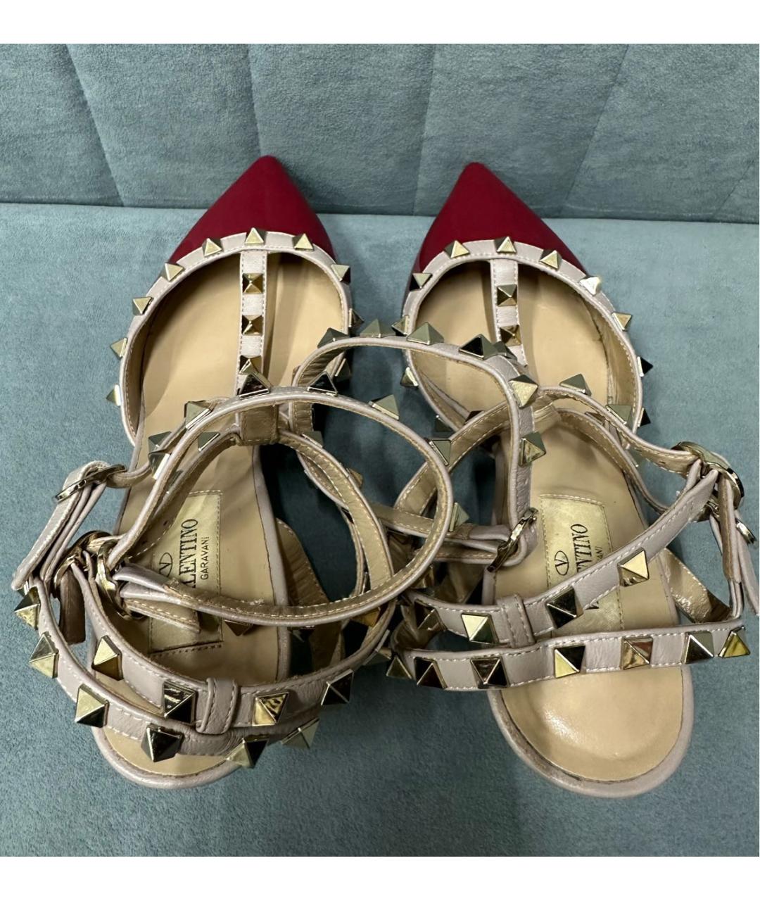 VALENTINO Бордовые туфли из лакированной кожи, фото 3