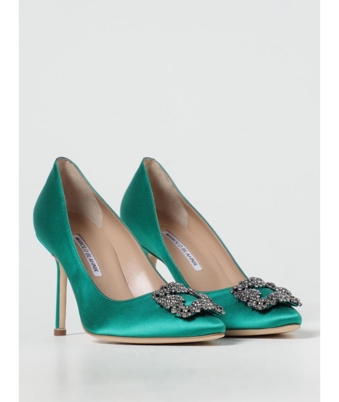 MANOLO BLAHNIK Зеленые туфли, фото 2