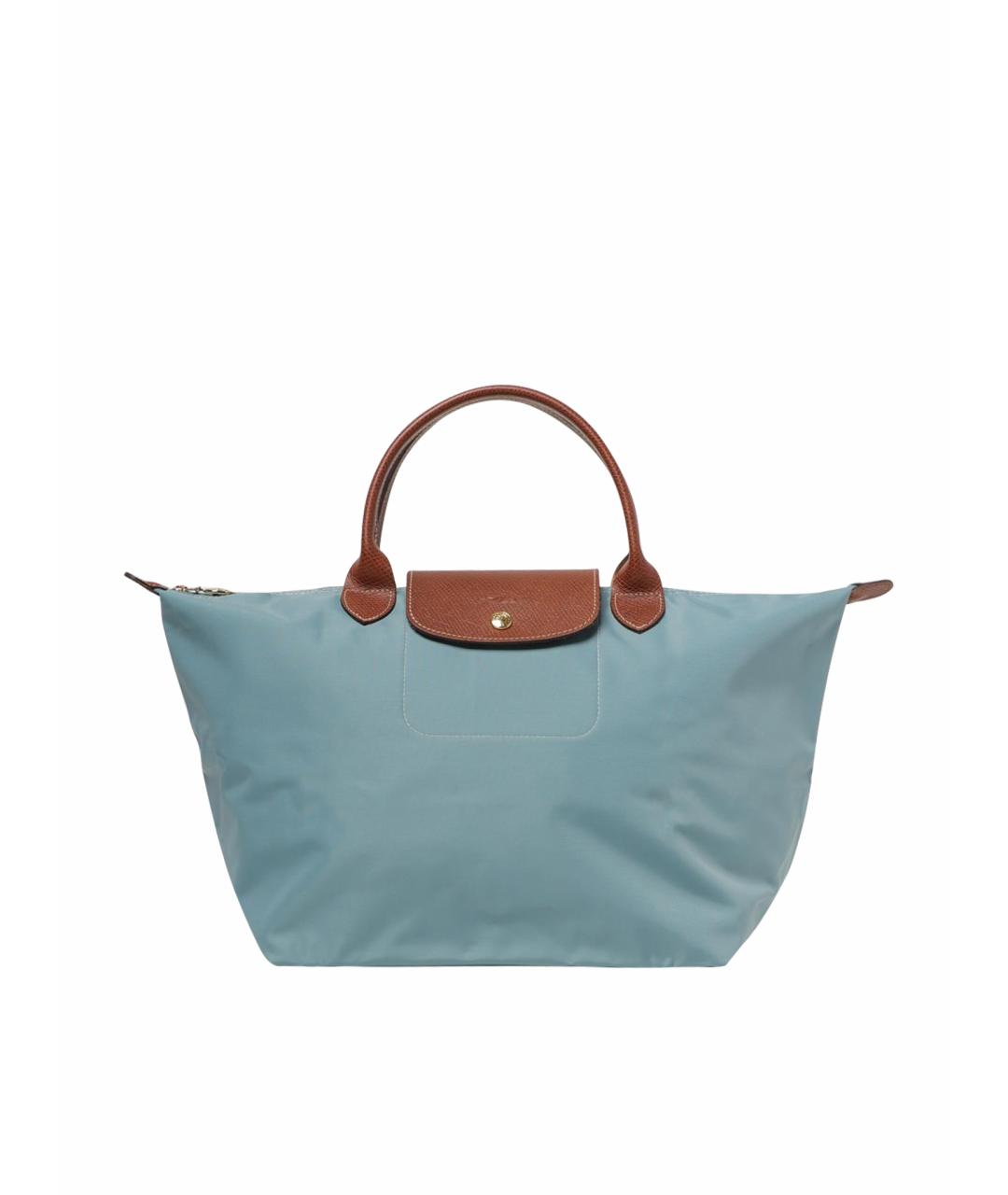 LONGCHAMP Голубая тканевая сумка через плечо, фото 1