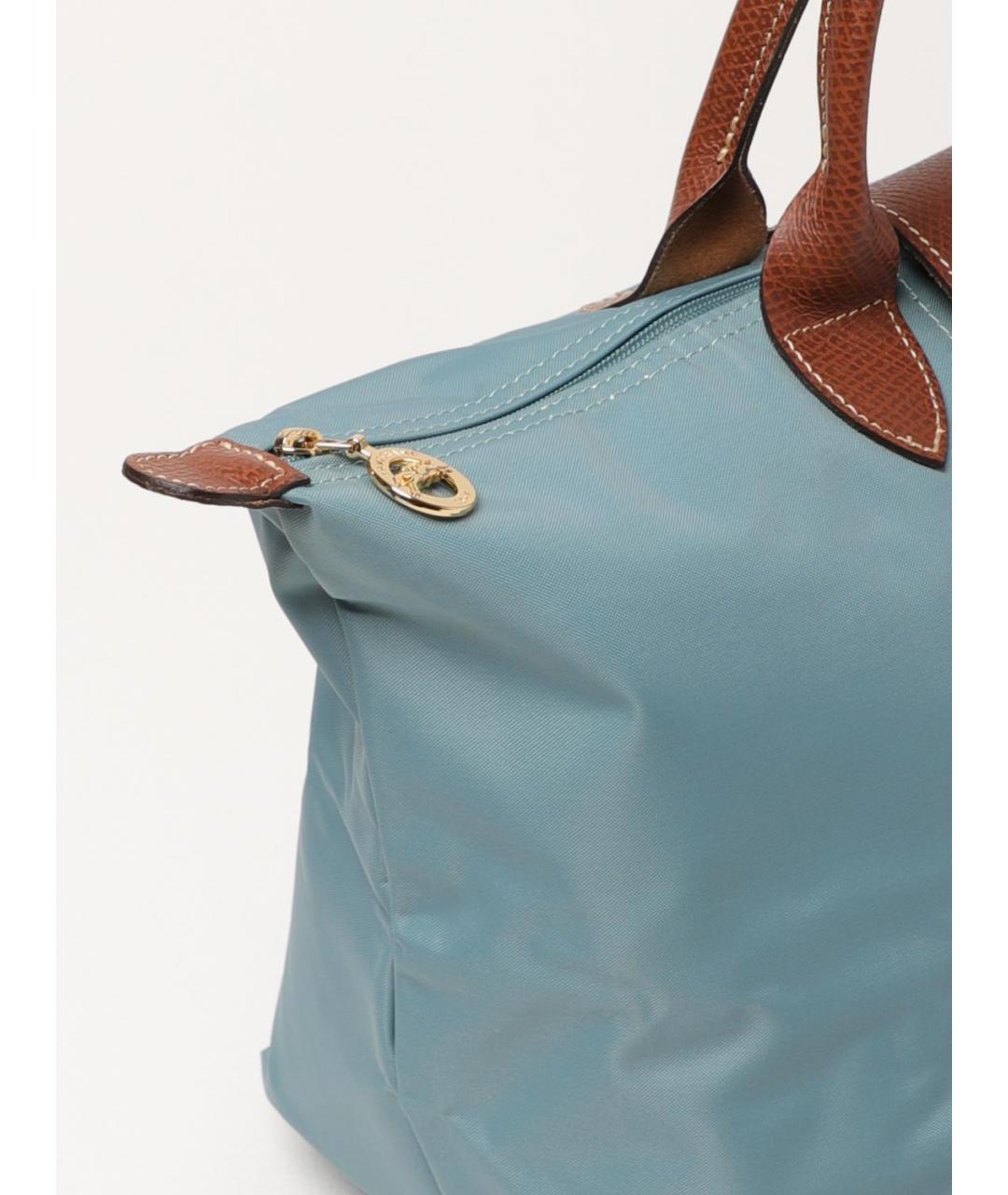 LONGCHAMP Голубая тканевая сумка через плечо, фото 3