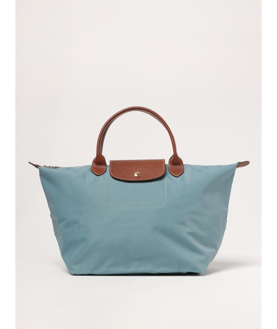 LONGCHAMP Голубая тканевая сумка через плечо, фото 5