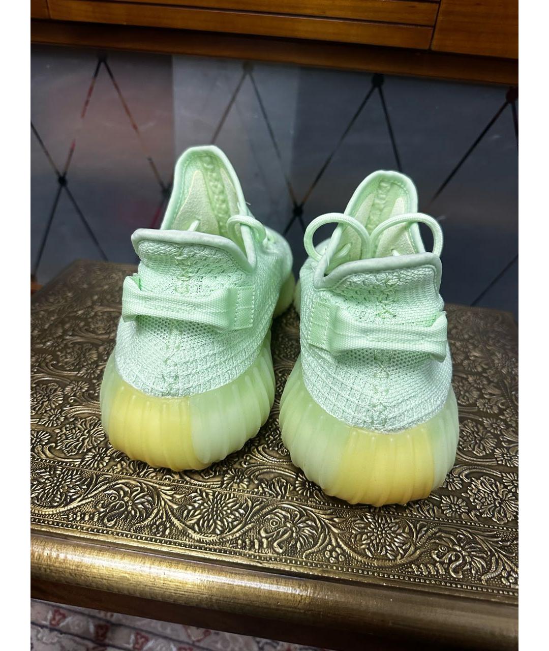 ADIDAS YEEZY Салатовые низкие кроссовки / кеды, фото 2