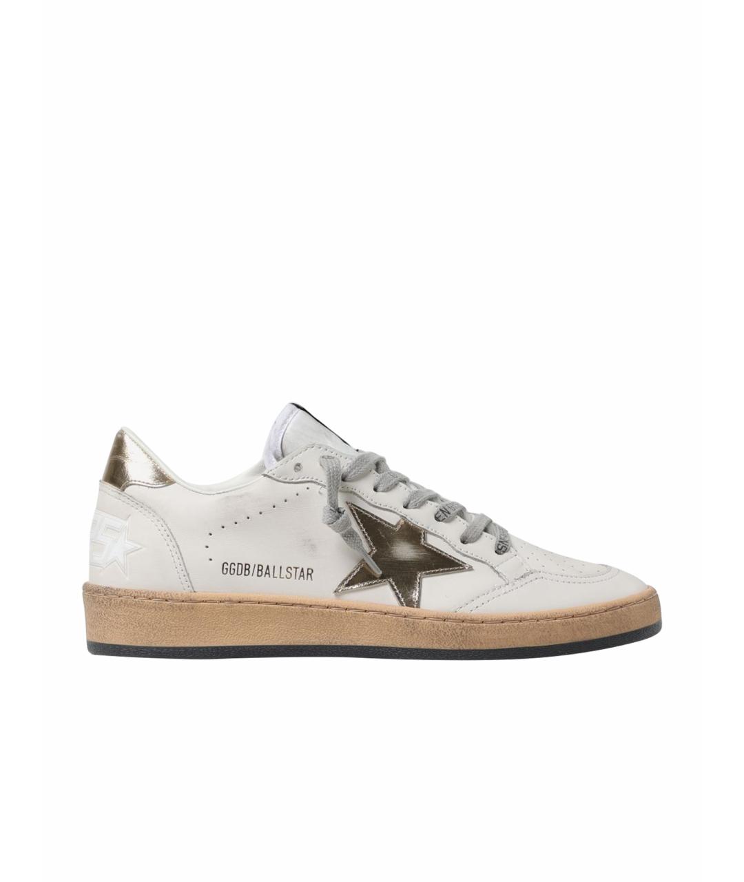 GOLDEN GOOSE DELUXE BRAND Белые кожаные кеды, фото 1