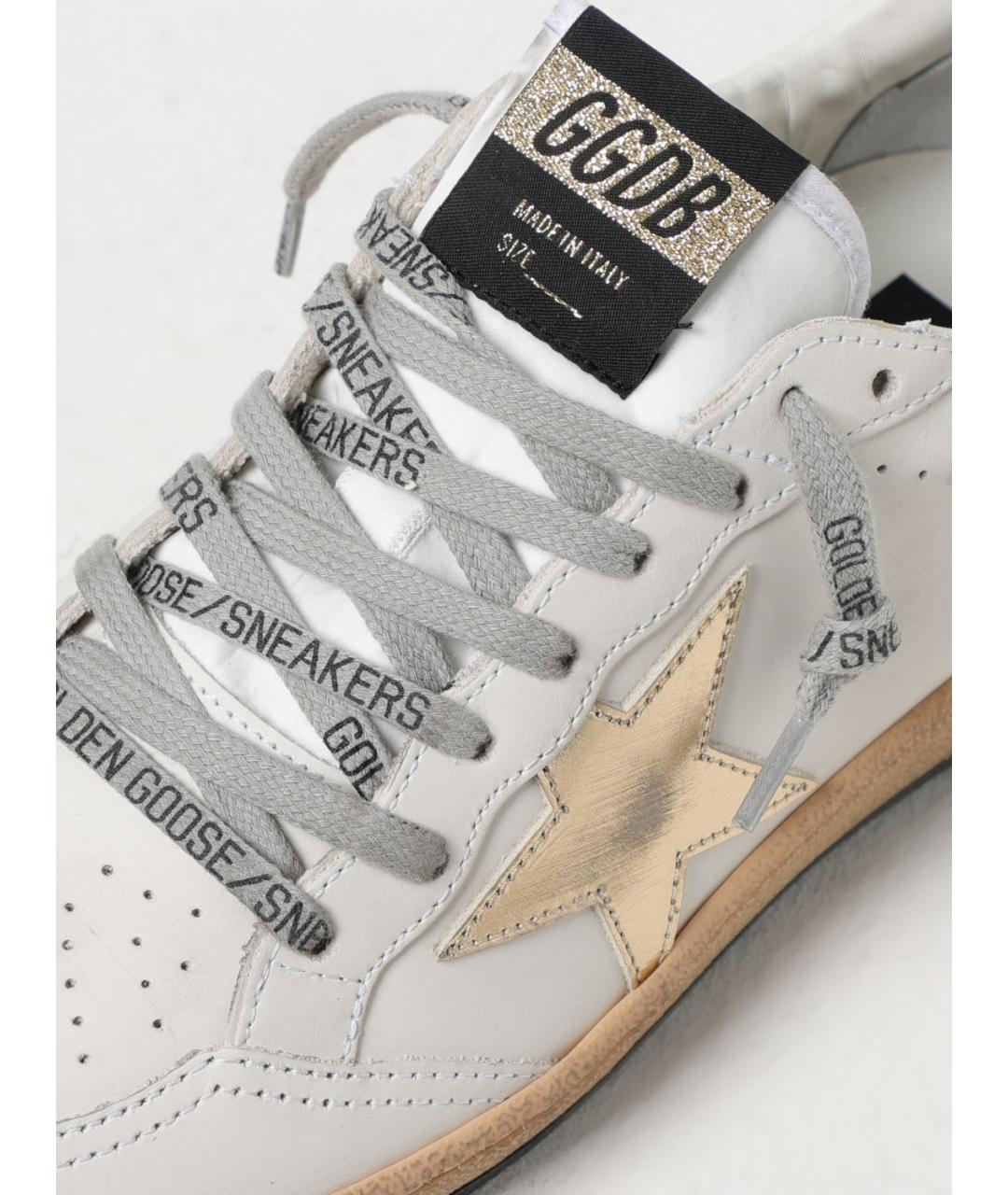 GOLDEN GOOSE DELUXE BRAND Белые кожаные кеды, фото 4