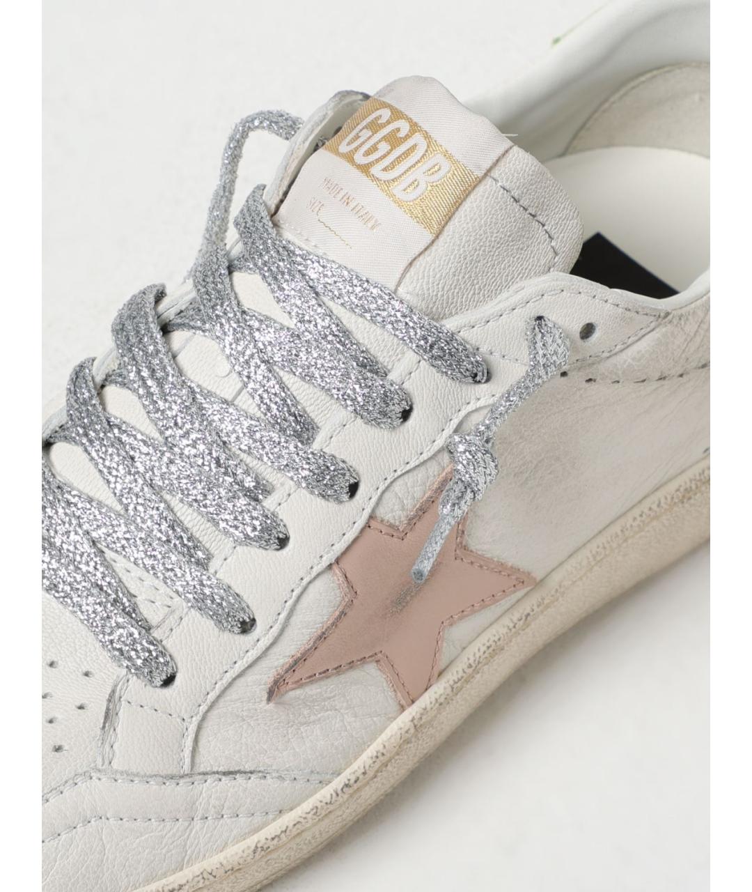 GOLDEN GOOSE DELUXE BRAND Белые кожаные кеды, фото 4