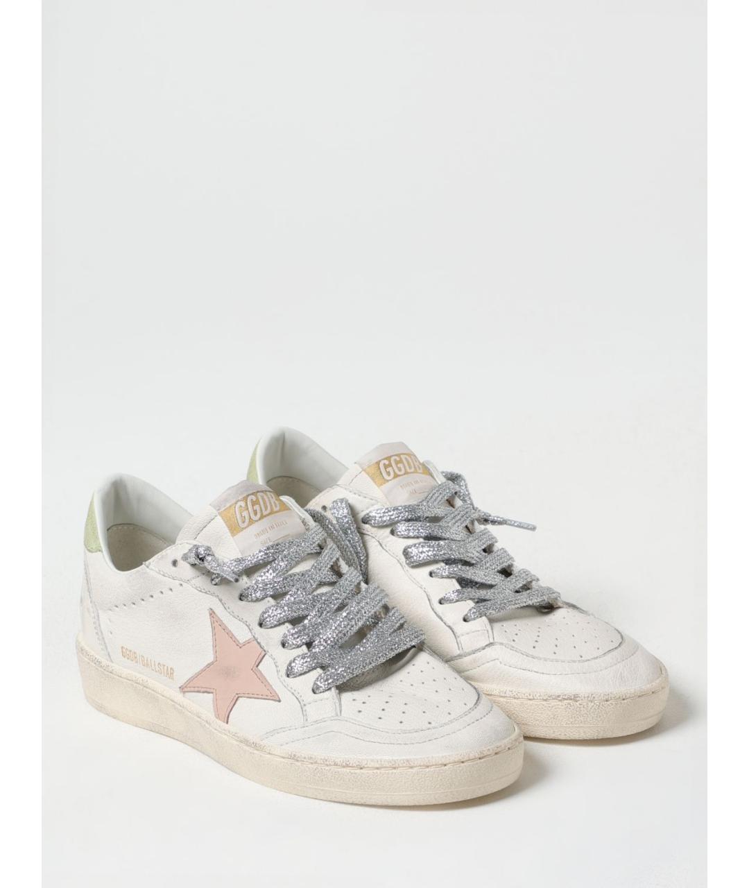 GOLDEN GOOSE DELUXE BRAND Белые кожаные кеды, фото 2