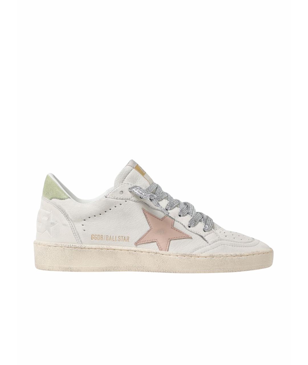 GOLDEN GOOSE DELUXE BRAND Белые кожаные кеды, фото 1