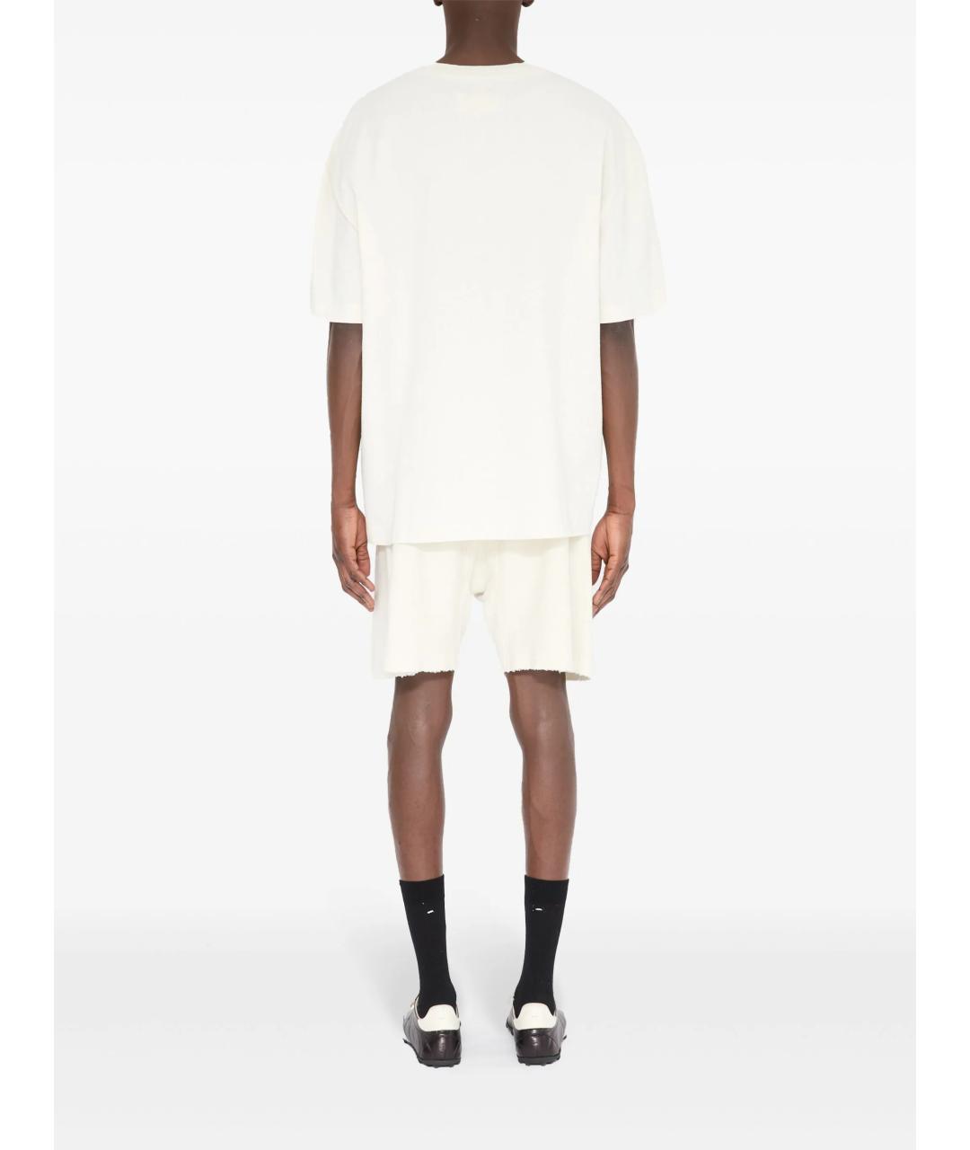 MAISON MARGIELA Белая хлопковая футболка, фото 4