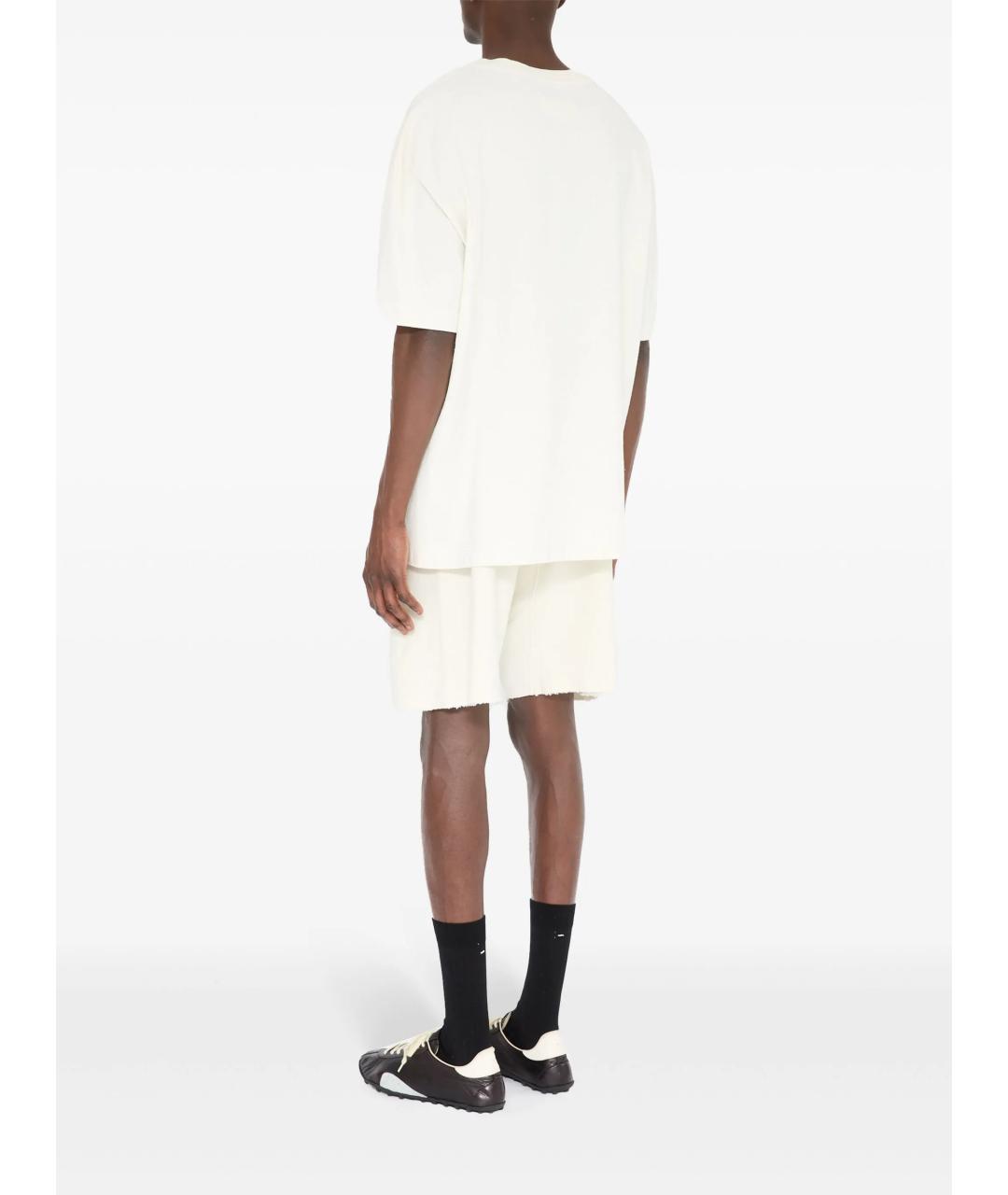 MAISON MARGIELA Белая хлопковая футболка, фото 5