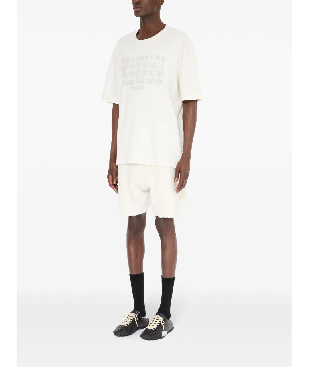 MAISON MARGIELA Белая хлопковая футболка, фото 6