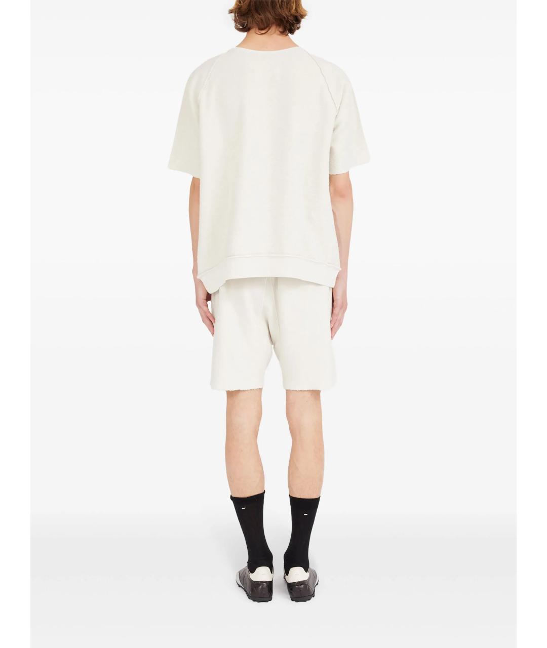 MAISON MARGIELA Белая хлопковая футболка, фото 3