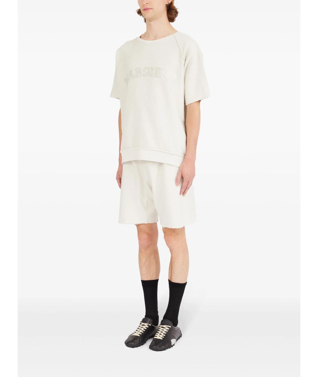 MAISON MARGIELA Белая хлопковая футболка, фото 5