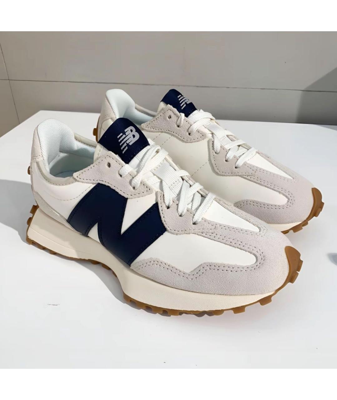 NEW BALANCE Бежевые кроссовки из искусственной кожи, фото 2